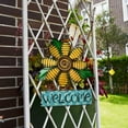 thumbnail image 3 of Metal Welcome Sign Daisy Hanging Signs for Front Door Indoor Outdoor Door Decor Wall Art Flower Decoration, 3 of 6