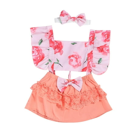 

XINSHIDE Romper Patchwork Floral Infant Fly Bodytsuit Baby Bow Lace Sleeve Girls Girls Romper Jumpsuit Baby Clothing