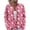 Hot Pink, variant on WTOBBY Women's Christmas Themed Print Cardigan, Christmas Knit Sweater for Fall and Winter, Long Sleeve Pullover with Cute and Fun Patterns,Deep Red L