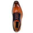 thumbnail image 3 of Gino Vitale Men's Lace Up Medallion Toe Dress Shoes, 3 of 3