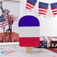 thumbnail image 6 of Qocolhg 4th of July Decorations, Patriotic Tiered Tray Decor Wooden Sign, Vintage Popsicle Shaped Wood Blocks, Rustic American Memorial Day Table Decor for Independence Day Home Decor, 6 of 6