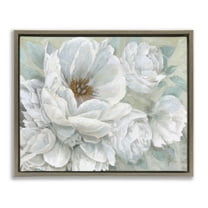Stupell Industries White Beauty Bouquet Botanical & Floral Painting Brown Floater Framed Art Print Wall Art, 31 x 25