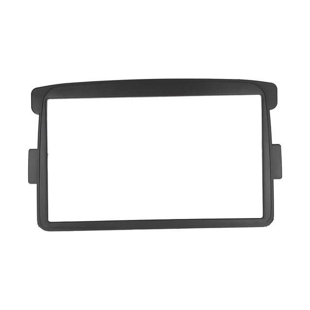 Navigation Panel Trim, Plastic ABS Black Frame Stereo Fascia Car Dash Kit Double Din For Duster 2012-2014