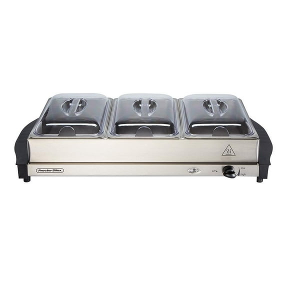 Buffetera Proctor-Silex 3 Charolas Acero Inox