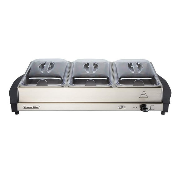 Buffetera Proctor-Silex 3 Charolas Acero Inox