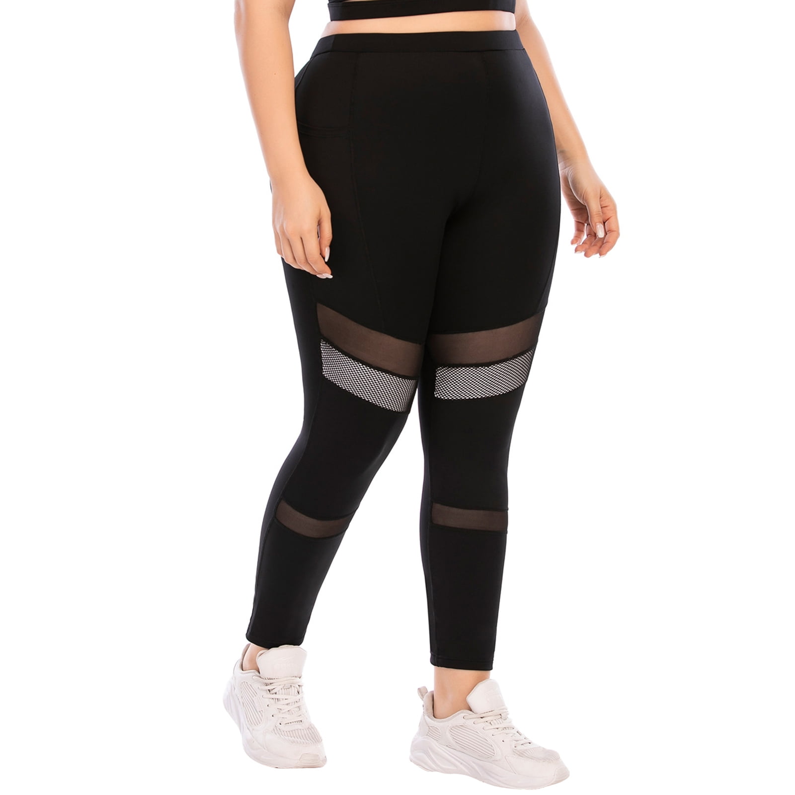 Pocket,Mesh Breathable Yoga Pants 