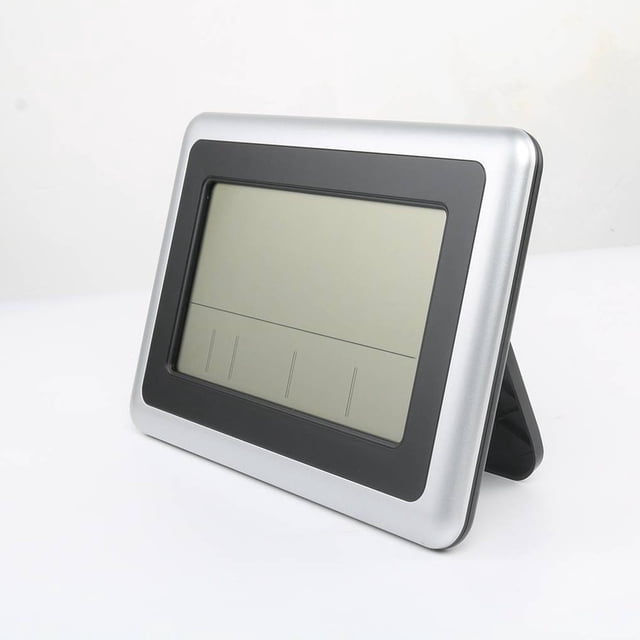 LCD Digital Large Wall Clock Thermometer Desk Calendar Time Alarm Electronic Indoor Home Temperature Meter