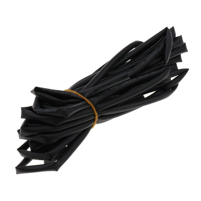 Funda para cables termorretráctil 2:1, impermeable, color negro, 5 m/4 mm 5M