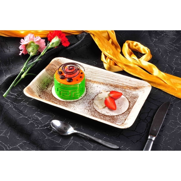 6"x4" Rectangle Platter | Options Pack of 10 or 25