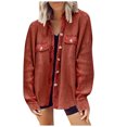 thumbnail image 2 of Fesfesfes Cardigan for Women Solid Color Top Cardigan Outwear Suit Coat Long Sleeve Coat Sale Clearance, 2 of 7
