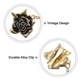 thumbnail image 3 of Uxcell 2 Pack Rose Sweater Clips Retro Cardigan Collar Clips with Chain(Gold), 3 of 6