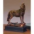 thumbnail image 1 of Marian Imports F53197 Wolf Bronze Plated Resin Sculpture, 1 of 1