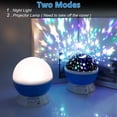 thumbnail image 2 of Luz nocturna para niños, luz nocturna para niños, luz nocturna de estrellas, proyector de luna y estrellas con rotación de 360 ​​grados, regalo único para hombres, mujeres y niños, 2 of 5
