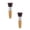 A08 B 4.13" 2Pack, variant on 2Pcs Mini Flat Top Face Makeup Brushes Bamboo Handle & Synthetic Bristles For Liquid, Cream, And Flawless Powder