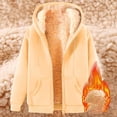thumbnail image 4 of Hoodies for Women Winter Fleece Full Zip Up Thick Sherpa Lined Warm Casual Fashion Pocket Hooded Sweatshirts Coat, 4 of 4
