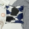 thumbnail image 2 of Throw Pillow Cover Ikat Bold Dots Abstract Geometric Indigo Blue Gray  Pillowcase Home Decorative Square Pillow Case Cushion Cover, 2 of 5