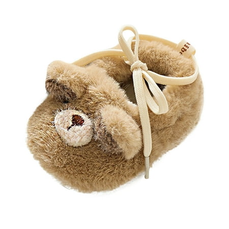 

Youmylove Baby Toddler Shoes Fleece Warm Booties Shoes Fashion Printing Non-Slip Breathable Boots Zapatos