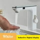 thumbnail image 1 of Grifo de lavabo con Sensor sin contacto blanco, pantalla Digital inteligente, grifo de lavabo de baño, grifo mezclador de agua fría y caliente con sentido gris, batería, 1 of 5