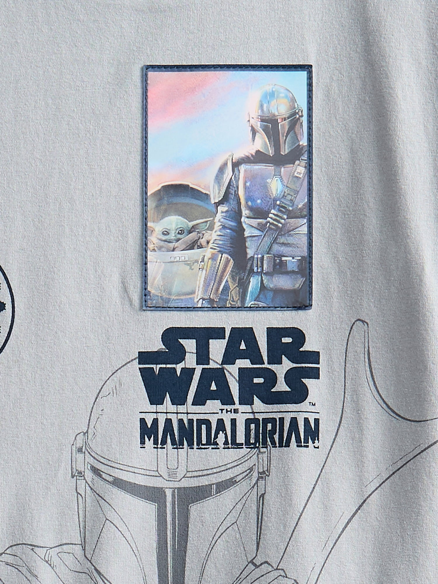 The Mandalorian Boys Graphic Tee and Fleece Shorts Set, 2-Piece, Sizes 4-16