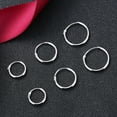 Sterling Silver Hoop Earrings Set of 3 Sizes