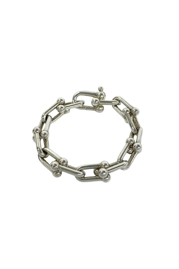 Pre-Owned TIFFANY&Co. Tiffany HardWear Large Link Bracelet, Sterling Silver 925 Chain Bangle...