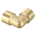 thumbnail image 4 of Brass Elbow Pipe Fitting 90 Degree 1/4 PT Female to 1/4 PT Female 5pcs, 4 of 5