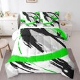 thumbnail image 1 of YST Brush Strokes Oil Painting 7-Piece Gradient Abstract Comforter Set, Queen, 1 of 4