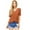 Rust, variant on Double Zero Women's Surplice V-Neck Soft Casual Top (Rust, Large)