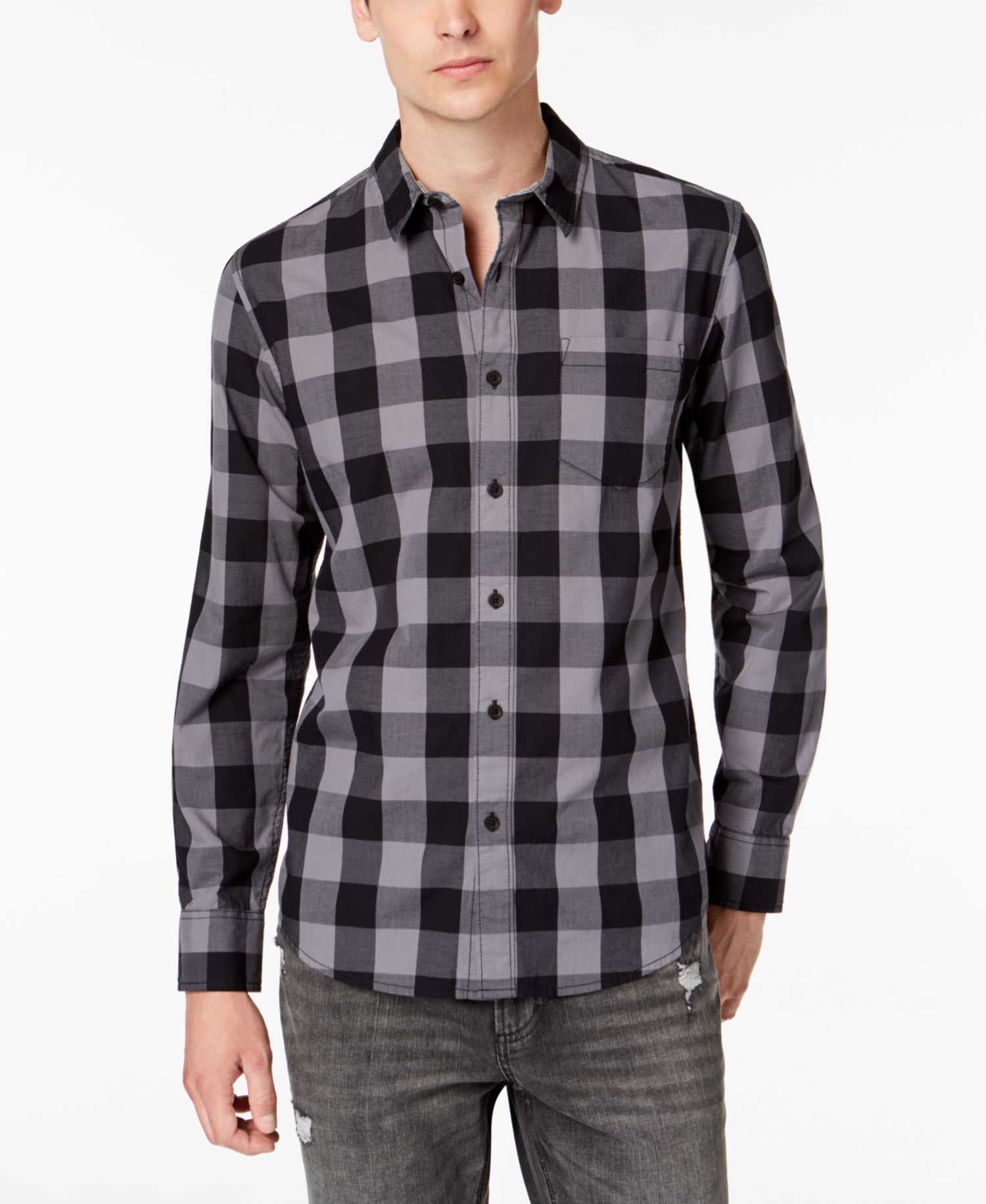 check shirt black jeans