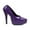 Purple, variant on Shoes E-652-Prince 6.5" Stiletto Heel Womens Pump. Red / 5