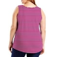 thumbnail image 4 of HADST Tank Tops for Women Sleeveless Crew Neck Striped Summer Plus Size Trendy Breathable Leisure Camisole L-5XL, 4 of 6