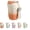 Orange, variant on Qczoyp 14oz Vacuum Insulated Coffee Mug, 316 Stainless Steel with Ceramic Lining, Leakproof Travel Cup with Carry Cord, Heat Retention Portable Tumbler for Coffee Milk Juice Fruit Tea(Blue Gradient)