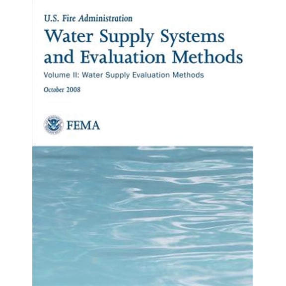 Pre-Owned Water Supply Systems and Evaluation Methods : Water Supply Evaluation Methods