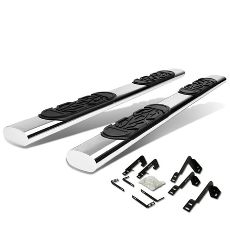 For 99-16 Chevy Silverado/GMC Sierra Extended Cab Stainless Steel 6" Side Step Nerf Bar Running Board Left+Right 07 08 09 10 11 12 13 14 15