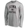 thumbnail image 2 of Men's Heathered Gray Iowa Hawkeyes In Bounds Long Sleeve T-Shirt, 2 of 3