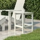 thumbnail image 2 of Mesa Adirondack para patio VidaXL, cuadrada, blanca, HDPE, 38 x 38 x 46 cm, 2 of 7