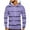 Hoodies for Men Purple, variant on Long Sleeve Hoodies for Men with Front Pocket Big & Tall Plus Size Pullover Sweatshirts Casual Stripe Printed Comfort Hooded Sweatshirt S-5X