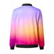 thumbnail image 2 of Gibobby Chaquetas tendencia ocio Abrigo suelto para mujer, cuello Rojoondo, cremallera, manga larga, chaqueta clásica con estampado degradado, prendas de vestir informales para uso diario (Rosa, XL), 2 of 5