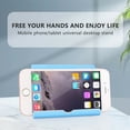 thumbnail image 2 of FIEWESEY Phone Tablet Universal Foldable Desk Stand Holder Mount Cradle Adjustable for iPad 10.2/iPad Pro 11/iPad 9.7/iPad Mini 5 4 3 2/iPad Air/iPhone 12 Pro Max 11 XS XR X 8 Plus 7 6(Blue), 2 of 7