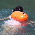 thumbnail image 1 of Flotador inflable para natación, bolsa seca al aire, boya de PVC, bolsa para deportes acuáticos (naranja), 1 of 3