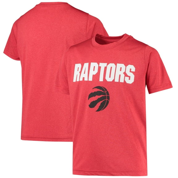 Youth Red Toronto Raptors Team & Logo T-Shirt