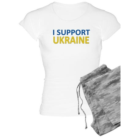 

CafePress - I Support Ukraine Pajamas - Women s Light Pajamas