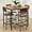 Rustic Brown, variant on KOTEK 5-Piece Counter Height Dining Table Set,  Kitchen Table and Chairs for 4, Space-Saving Dinette Set with Bar Stools for Dining Room, Pub, Restaurant (Rustic Brown)