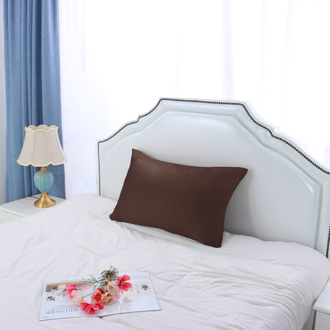 Unique Bargains 100% Mulberry Silk Pillowcase Set of 2, Standard Size