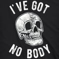 thumbnail image 2 of Mens Ive Got No Body T Shirt Funny Skeleton Skull Halloween Tee for Guys Graphic Tees, 2 of 9