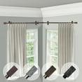 thumbnail image 2 of Domovina Wood 13/16" Corner Window Single Curtain Rod-Color:Black,Size:28"-48", 2 of 2