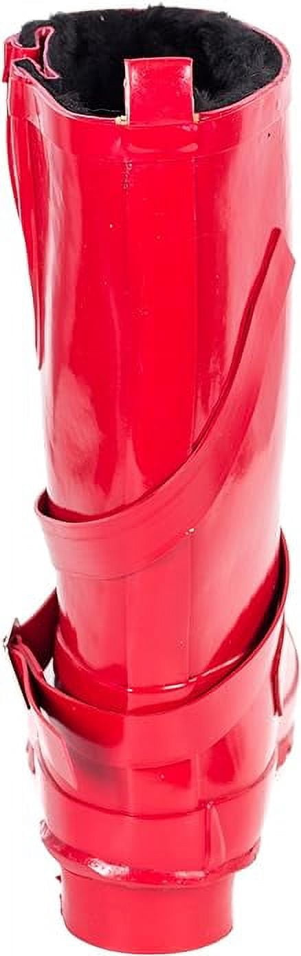 Forever Young Women's Short Strapped with Buckle Rain Boot