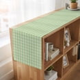 thumbnail image 6 of Sage Green 120 Inch Table Runner, Grid Checkered Plaid Gingham Lattice Trellis Farmhouse Dresser Scarf Cotton & Linen Tablerunner for Dining/Kitchen Island/Holiday Party Décor 13" x 120", 6 of 9