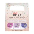thumbnail image 1 of MISS NELLA UNICORNIO PÚRPURA - Base de agua sin olor y para niños, paquete de 3 esmaltes de uñas - Lavanda dulce (purpurina), alas de mariposa (purpurina) y muñeco pequeño, 1 of 5
