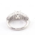 thumbnail image 5 of Bow Jewelry 14K White Gold Plated 1.77 Ct Emerald Cut Ring - Stunning Multi Stone Wedding Ring Gift for Women - Elegant Designer Party Wear Jewelry - Celebrate Love with This Valentine Proposal Ring, 5 of 8